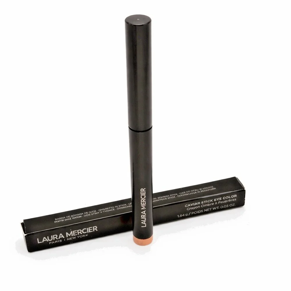 Lot‎ of 2-Laura Mercier PEACH Caviar Eyeshadow Stick Eye Color Full Size